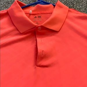 Orange Adidas Golf Pure Motion Polo